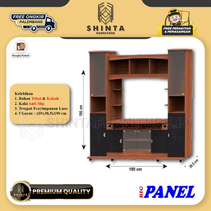 Rak TV ETV-01-2317 / Partisi TV Modern/ Lemari Hias Bufet TV Minimalis