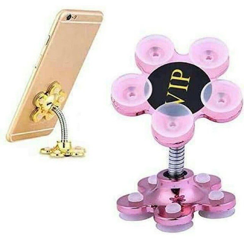 Holder Hp Vip Bunga Gurita 2 Sisi ,Gurita Bunga / Flexible Gurita HP, Magic Suction Cup Mobile Phone