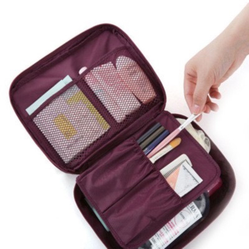 OliveShop ❤️ Tas Kosmetik Monopoly Travel Bag Make Up Organizer Pouch Makeup Korea