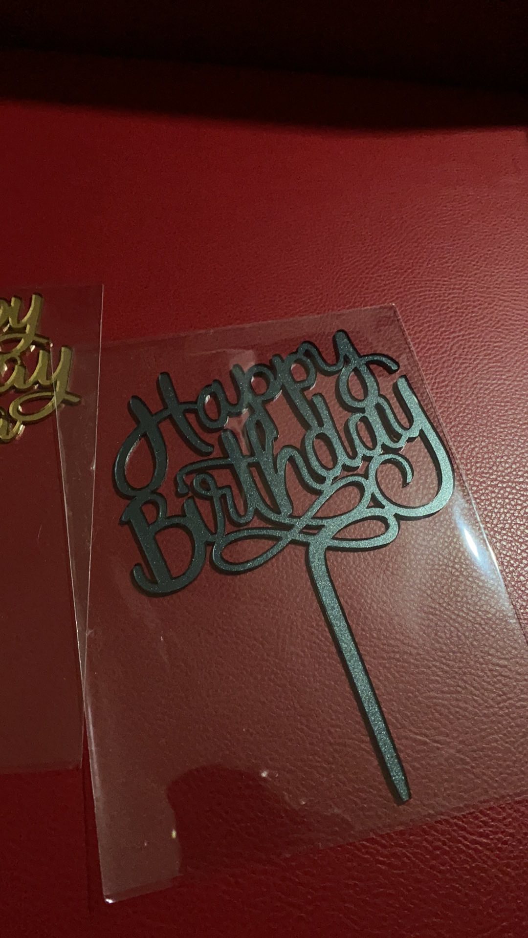 (bisa Gosend) Cake Topper - Happy Birthday - Ada Warna Baru : Dark Teal - Dekorasi Kue Ulang Tahun