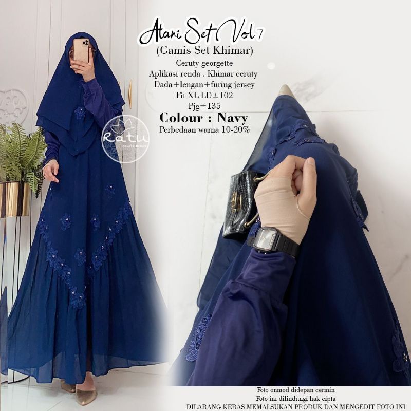 gamis syari alani set vol 7 ori ratu