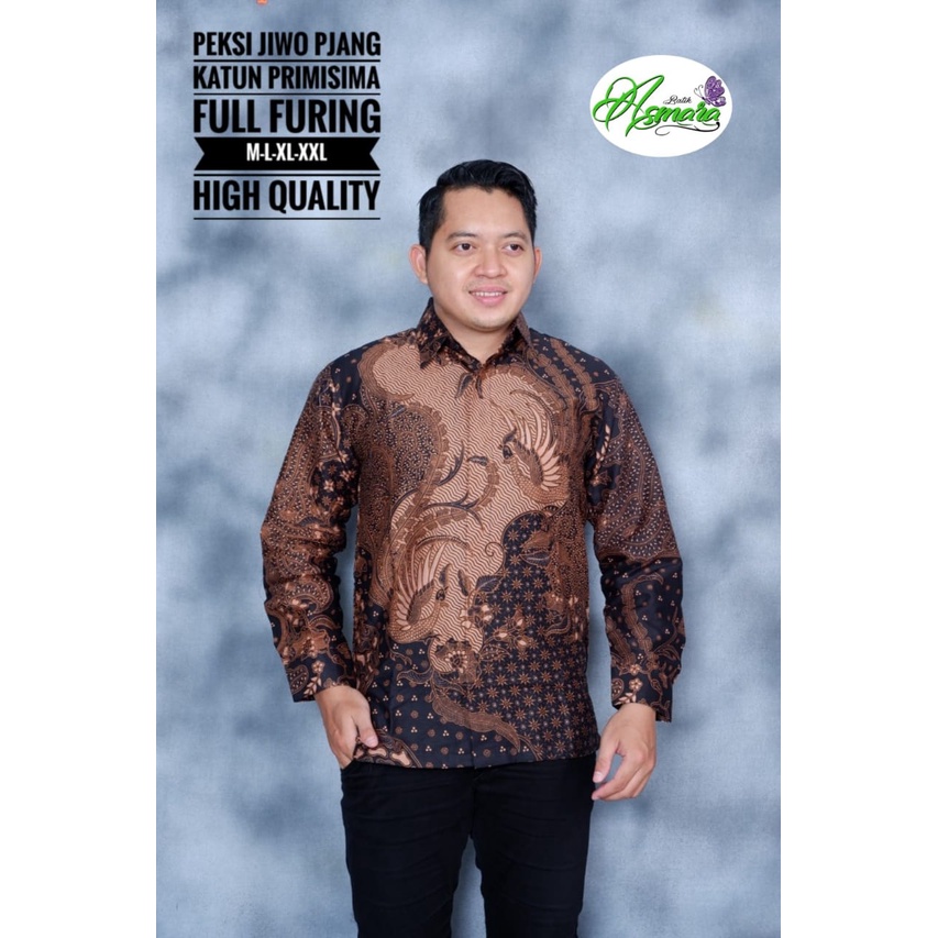 PEKSI JIWO ASMARA BATIKSOLOAMANAH BAJU KEMEJA BATIK SOLO PRIA LENGAN PANJANG PENDEK LAPIS FURING ATASAN BATIK PREMIUM MODERN KATUN HALUS PANJI LESMONO PRASTOWO COKLAT GURDO IJO KHARIS MODHANG NAVY RAGHNALA HITAM KEMBANG LOMBOK MAHESA PEKSI GUMELAR ARFANA