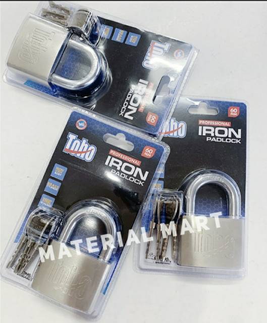 Gembok Besi TOHO 60mm Pendek | Gembok Rumah 60 mm | Gembok Pagar Iron | Kunci Gembok ASLI