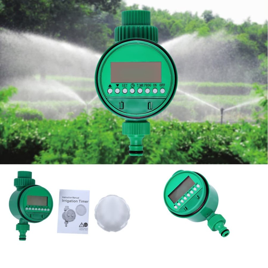 Timer LCD Irigasi Air Taman Otomatis - Green