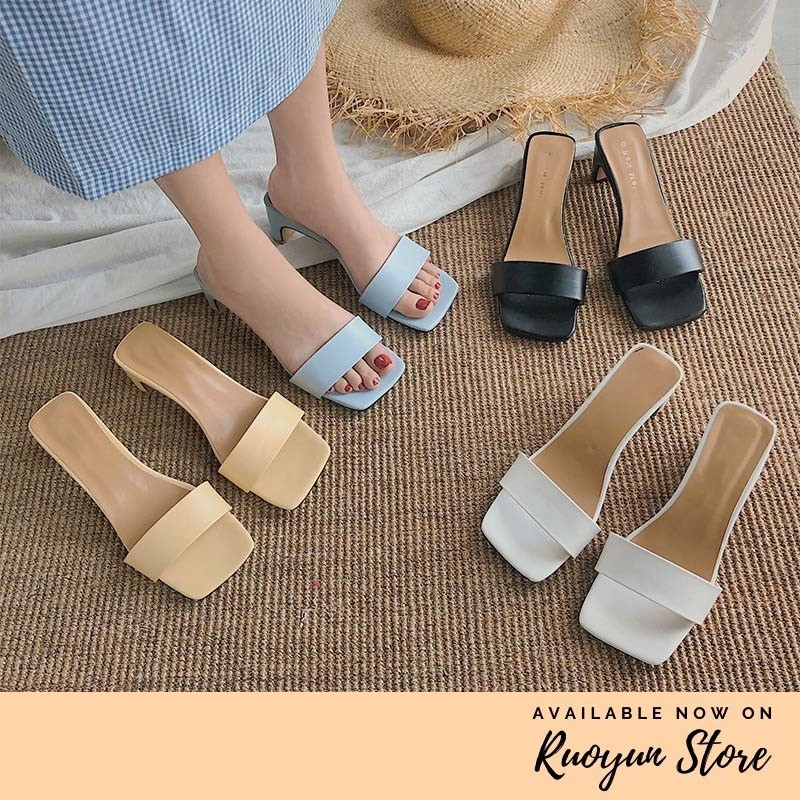 RYS - Hello Spring Sepatu Hak Korea Fashion Casual - Ori Import