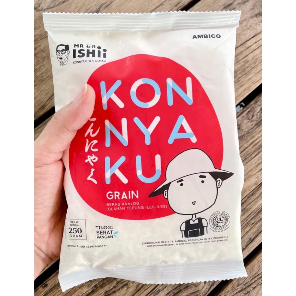 Beras Analog Shirataki Konyaku Rice diet keto DEBM 250 gram