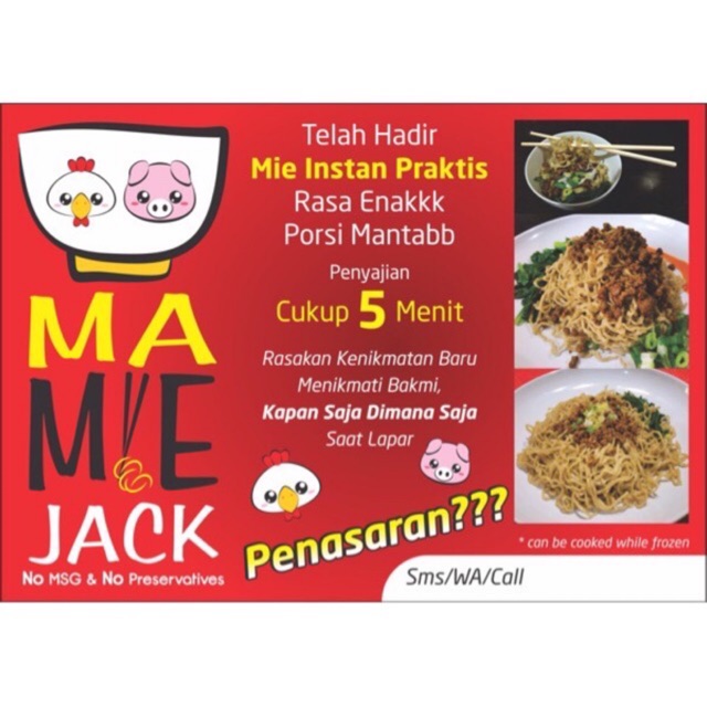 

Homemade Instant Noodle No MSG & No Pengawet (Frozen)