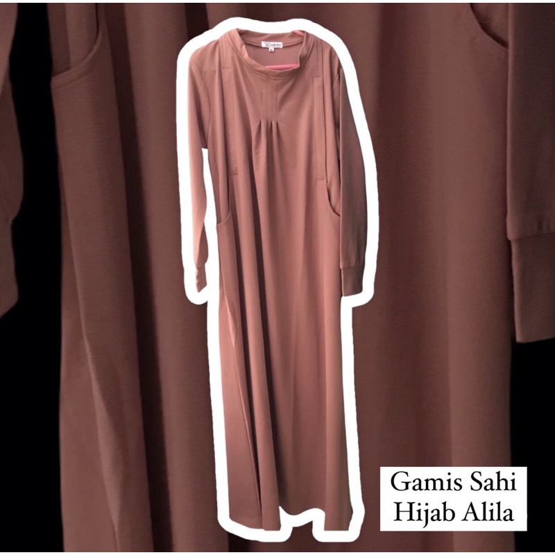 [PRELOVED] Gamis Sahi (Olahraga) Hijab Alila, Pink Salmon, M