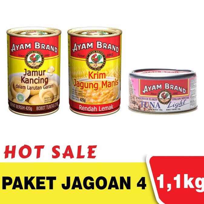 

TERPOPULER Paket Promo Bundling Jagung Jamur Tuna Kaleng Ayam Brand MURAH