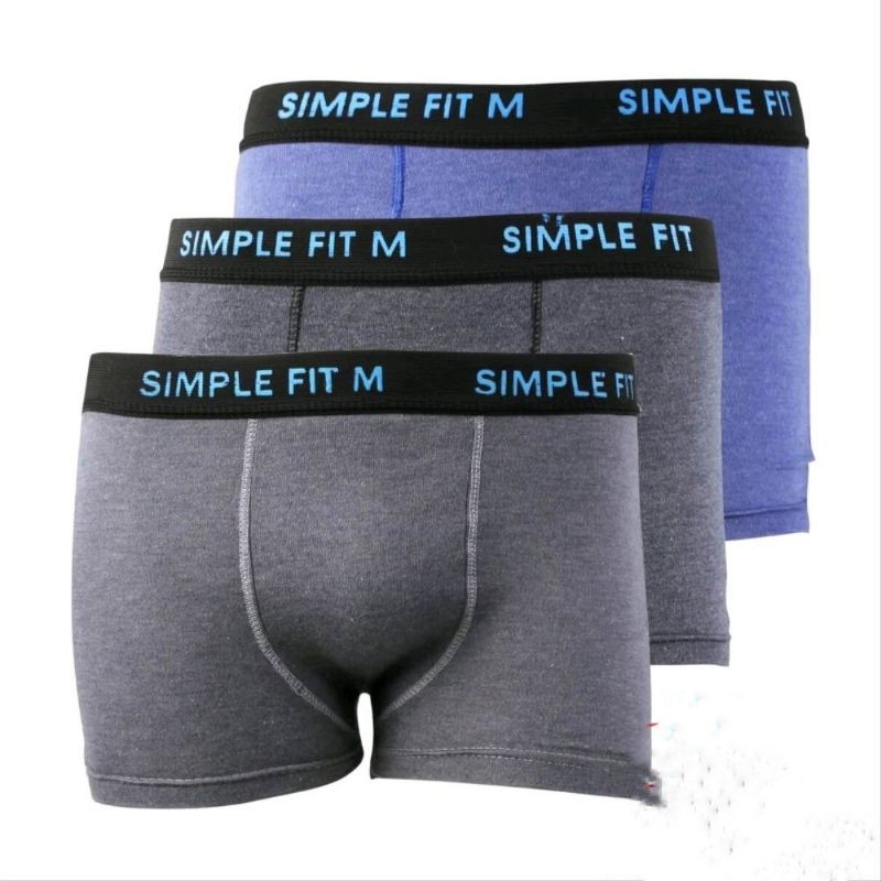 (3pcs) cd boxer cowok/celana boxer simple fit