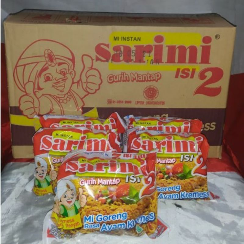 Mie goreng Instant sarimi isi 2 rasa ayam kremes (5pcs)