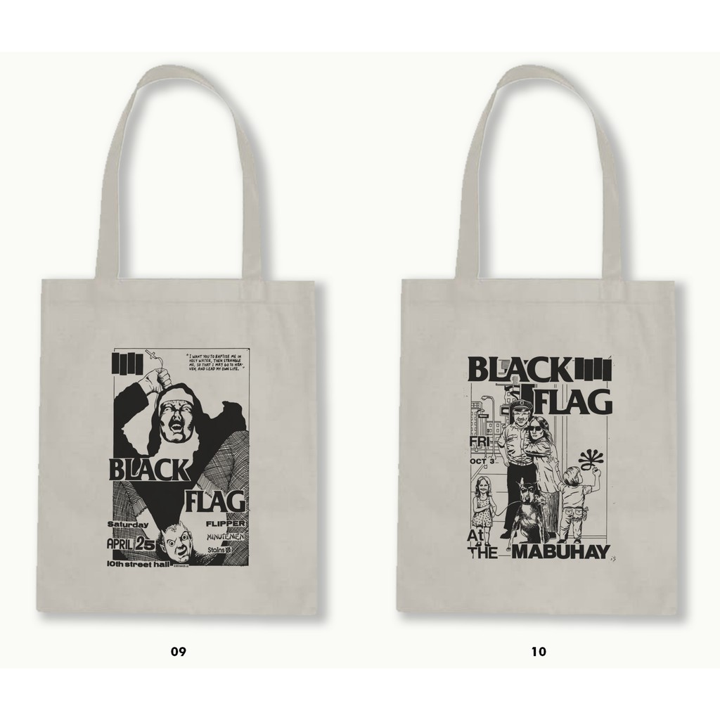 TOTE BAG BLACU  - BLACK FLAG