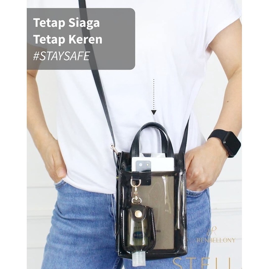 STELLA MINI PVC BAG DRENBELLONY, TAS MIKA NEW NORMAL, TAS DOMPET HP MIKA ANTI CORONA SLEMPANG