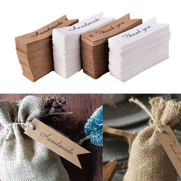 

Tag / Gantungan kertas kraft Thank You - Brown (1set isi 10 pcs)