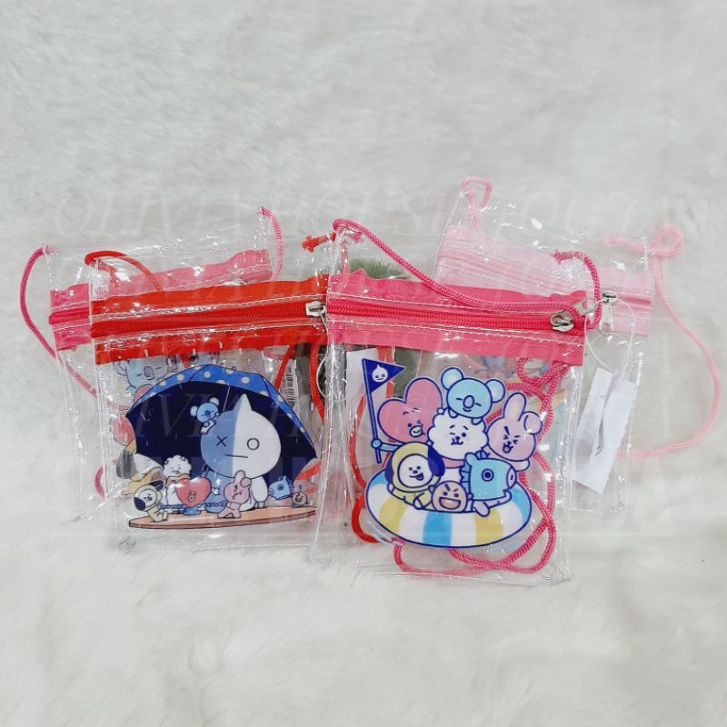 Tas Slempang BTS Transparant Sling Bag BTS KPOP Tas KPOP BTS Transparant