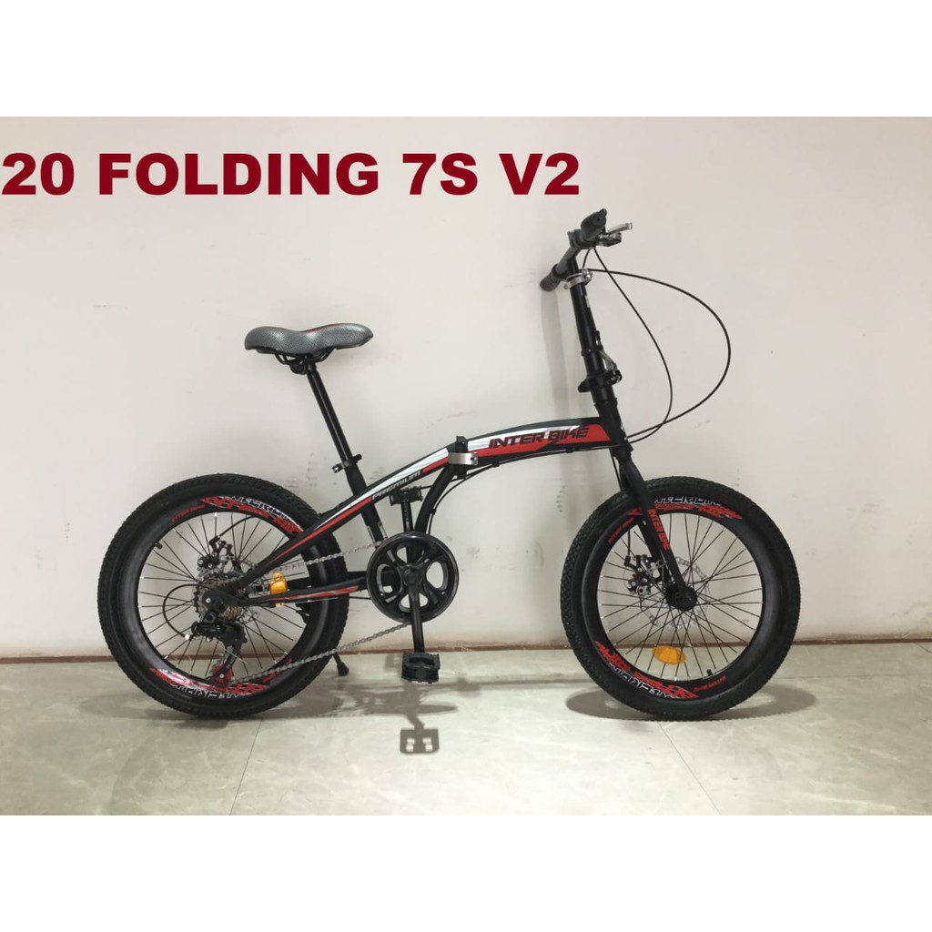 Sepeda lipat 20 inch interbike 7 speed SHIMANO inter bike no trex cassini