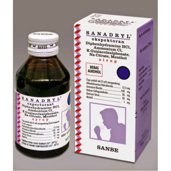 SANADRYL EXPECTORANT SYRUP 60ML