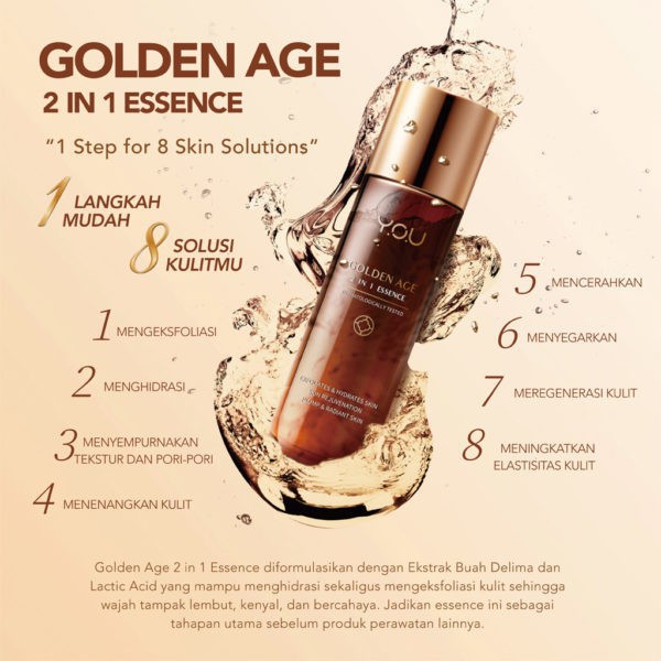 YOU Golden Age 2 in 1 Essence 100ml [1 Step for 8 skin Solutions]