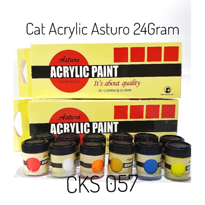 

Cat Acrylic Asturo 24gram 12 warna