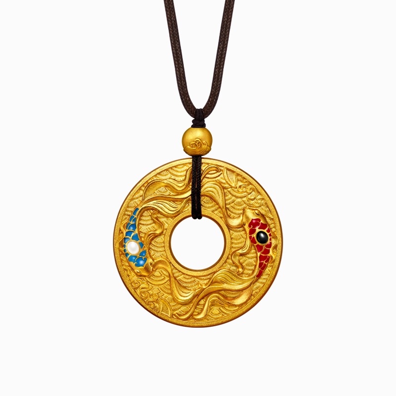 [Ready Stock]Fashion Pisces Pendant Gold-Plated Necklace