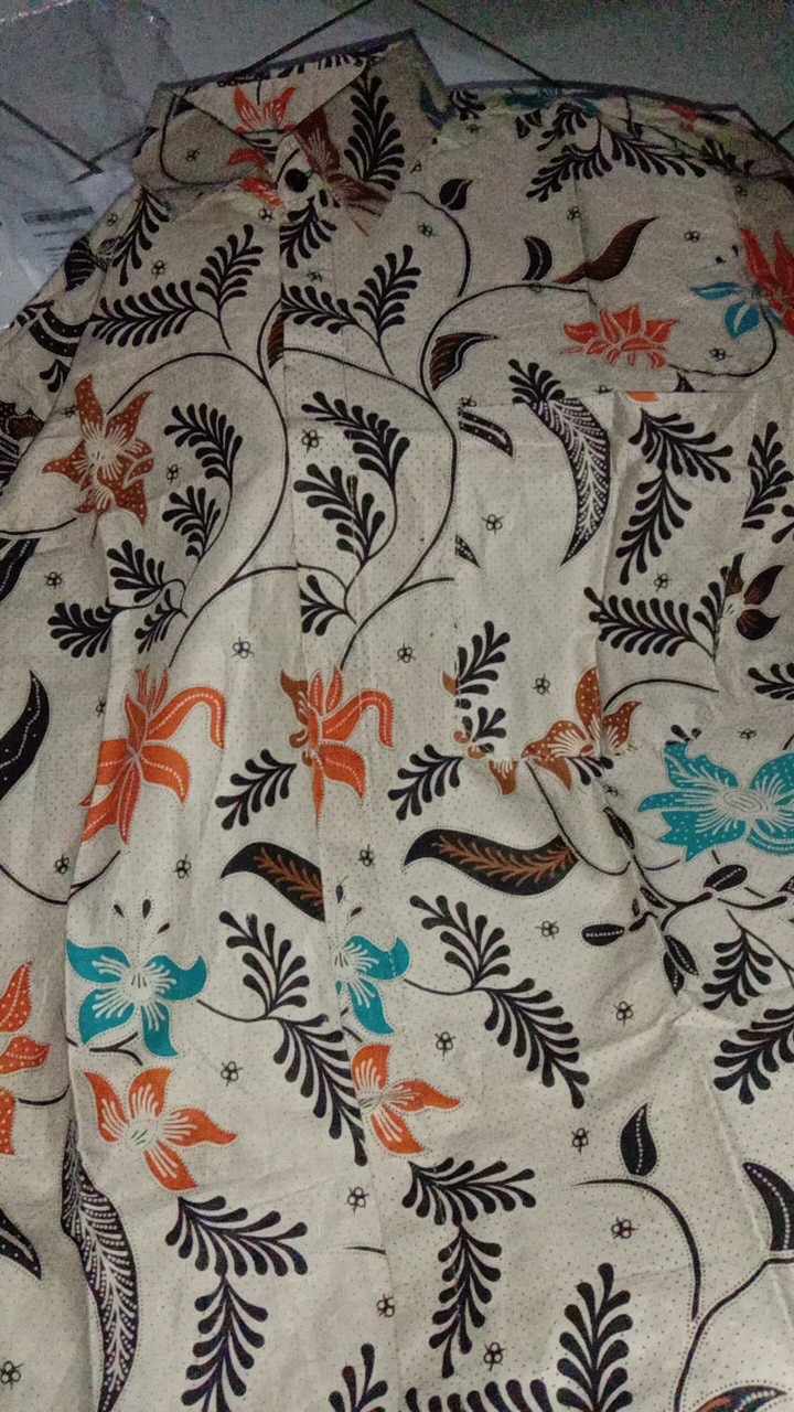 Tey-17 Batik Wanita Asj Sa Hrb026 Kenongo Kemeja Tosca Pendek Terlaris