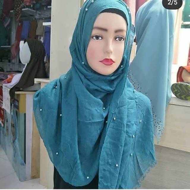 Pasmina batu mutiara