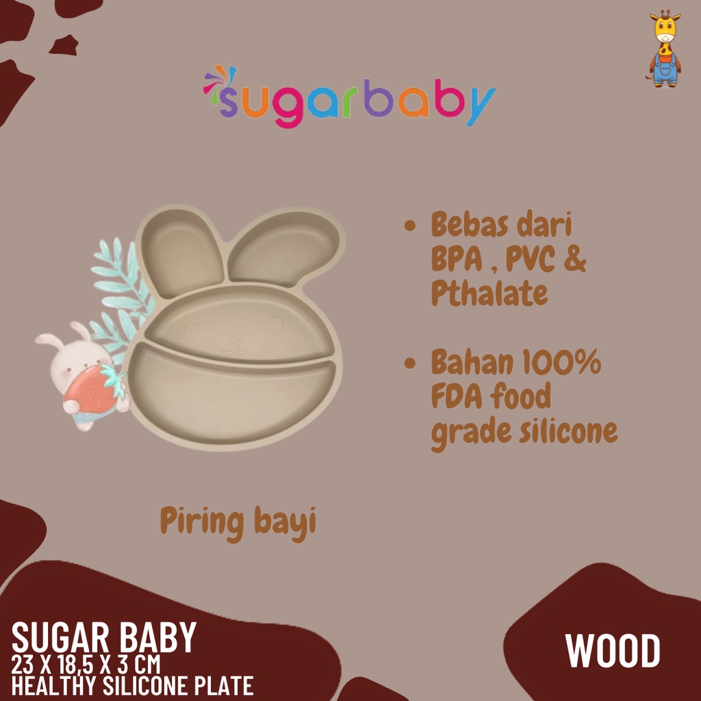 Sugar Baby Healthy Silicone Plate - Piring