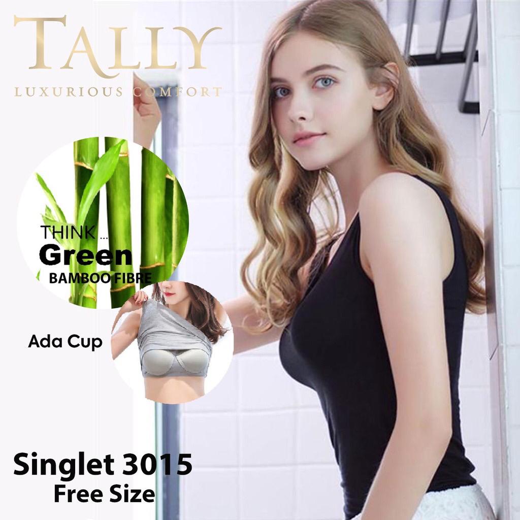 TANKTOP SINGLET BUSA 3015 TALLY - MEREK TALLY TANKTOP BUSA- TALLY SINGLET / TANK TOP 3015 | ADA BUSA CUP I FREE SIZE I TALI LEBAR I BAHAN KATUN VISCOSE Cup Tally S 3015 - Dalaman Atasan Serat Bamboo - TALI LEBAR BUSA - ADA BUSA TANK TOP - ARA98STORE