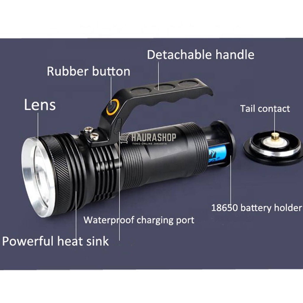 Senter LED Jarak Jauh Cree XPG / XM-L T6 800 Lumens Super Terang