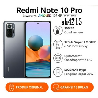 promo xiaomi redmi note 10 pro 8128gb garansi resmi 1 tahun redmi note 10 ram hp murah redmi ram gb