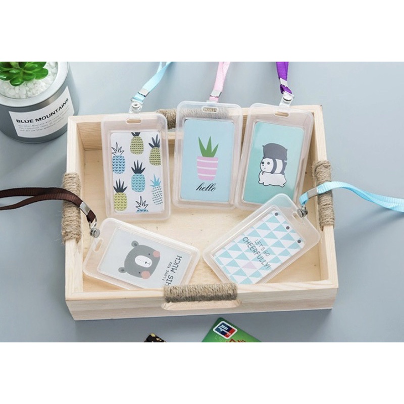 

TP063 Gantungan Kartu Akses Kartu Kerja Tali Kartu Nama ID Card Holder