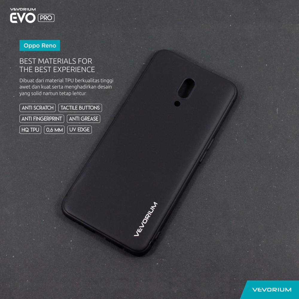 VEVORIUM EVO PRO Oppo Reno Soft Case Softcase Matte Black