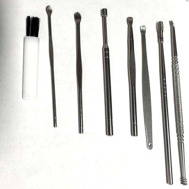 MJ88 ALAT PEMBERSIH TELINGA SET 8 IN 1 KOREK KUPING BAHAN STAINLESS Pembersih Telinga Korek Kuping Ear Wax Picker 7 PCS Super Murah