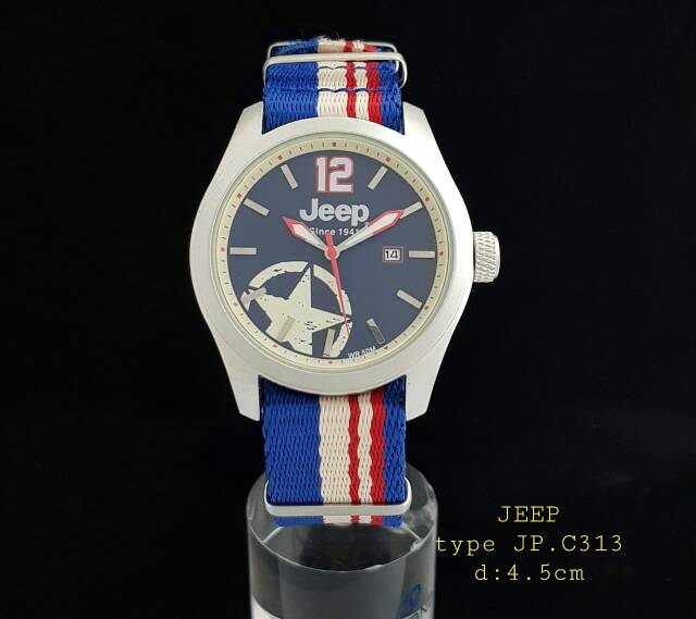 Jam Pria JEEP JP C313 tanggal aktif canvas