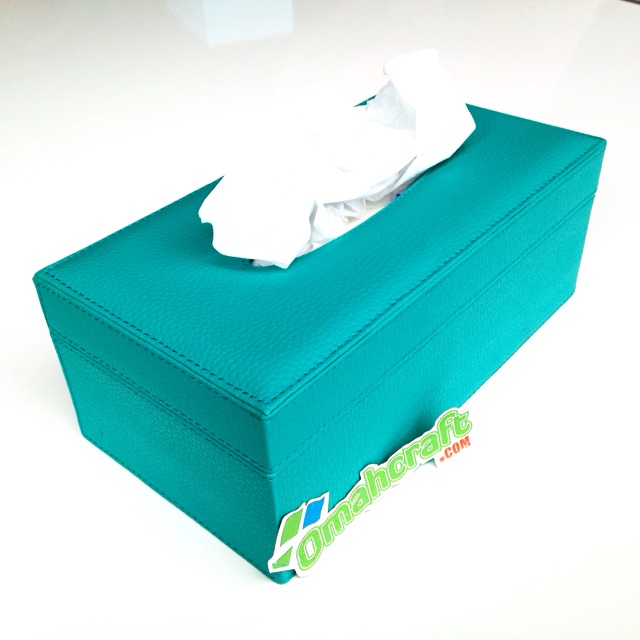 Box Tissue / Kotak Tissue / Tempat Tissue Warna Green Tosca