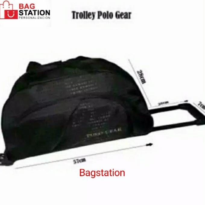 Tas Pakaian Cabin Roda Travel Bag Troli Roda Polo Gear Original