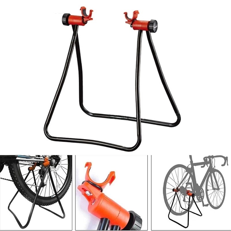 Paddock Stand Parkir Sepeda Bicycle Racks Floor Standing Bike Display - L151 - Black/Red