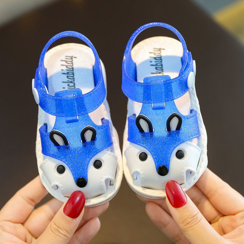 HappyOliver LITTLE FOX SANDALS Sepatu Sandal Anak Laki Laki Perempuan Bahan Karet Model Lucu 0-5 Tahun Import