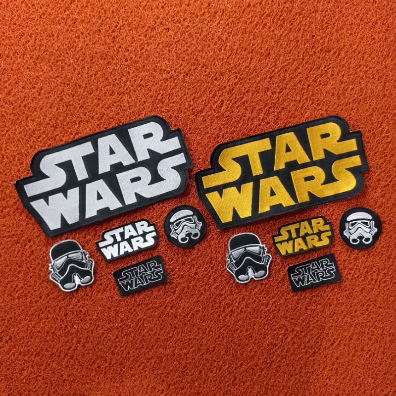 Backpatch bordir besar STARWARS satu Set best Quality terlaris