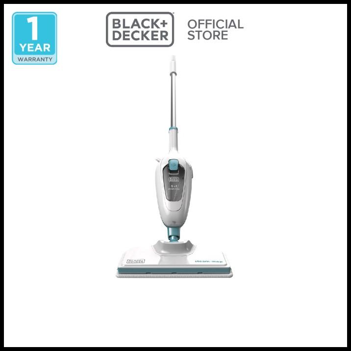 Black+Decker Steam Mop Cleaner Pel Uap 1300W (Fsmh13E5-B1)