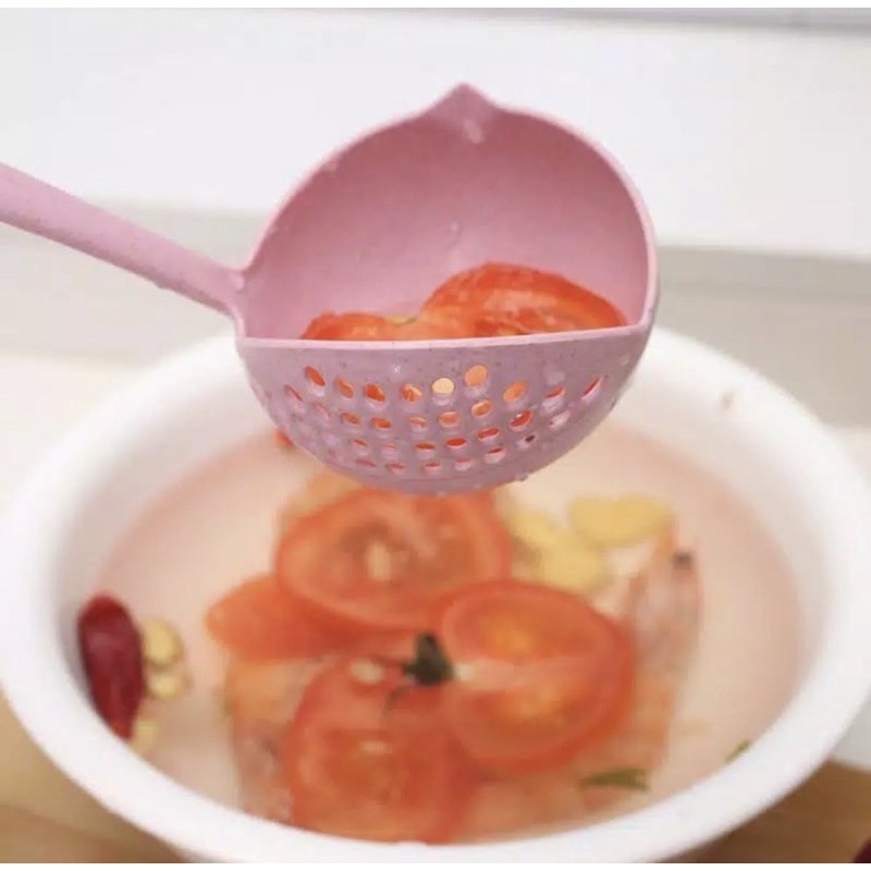 Centong Sendok Soup 2in1 - Sendok Kuah Sup Sayur Centong Saring - Sendok Sayur -