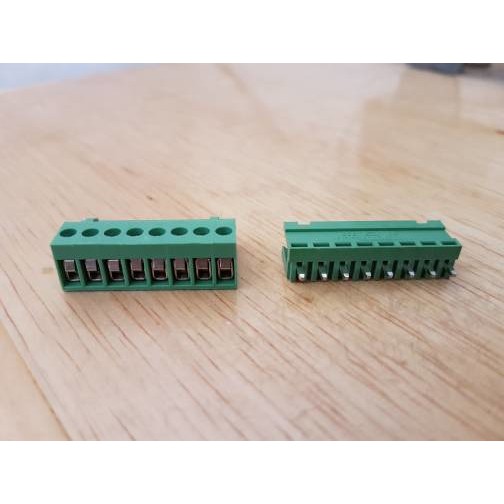 konektor green HT3.96mm 8p lurus terminal block connector pair 3.96mm pitch 3.96 mm blok 8 pin HT396