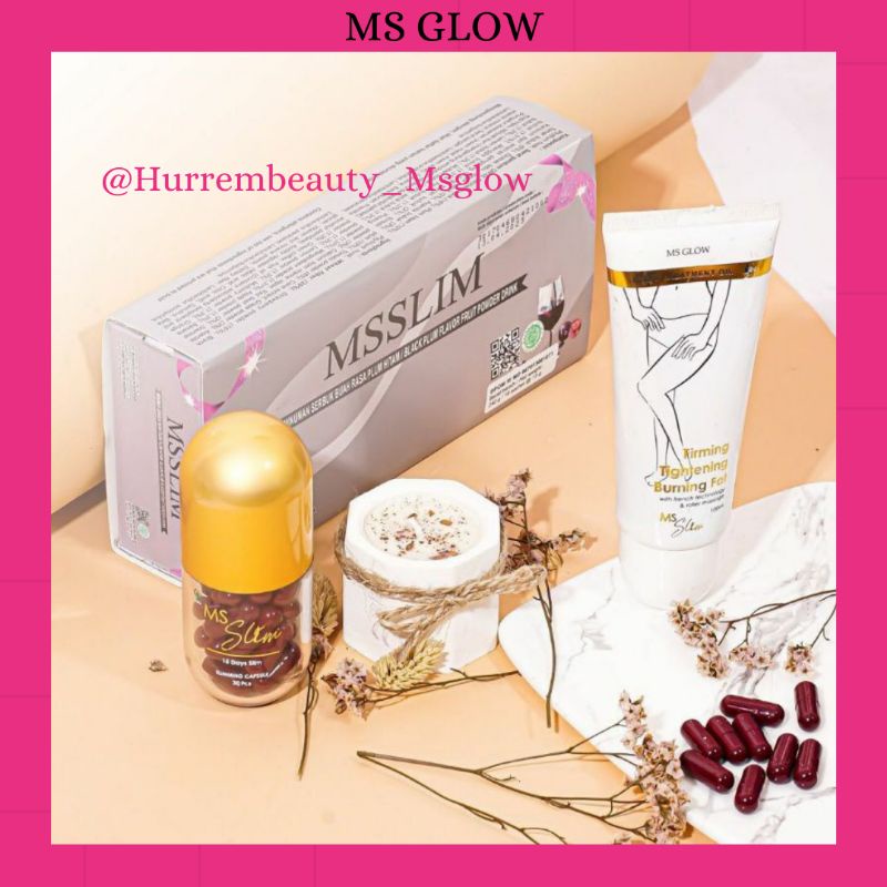 Ms Glow Paket Ms Slim ( Ms Capsule / Ms Oil / Ms Slim)