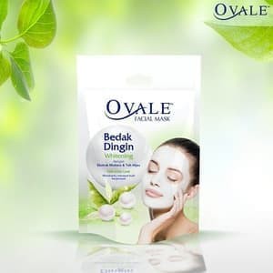 Ovale Bedak Dingin Whitening Teh Hijau