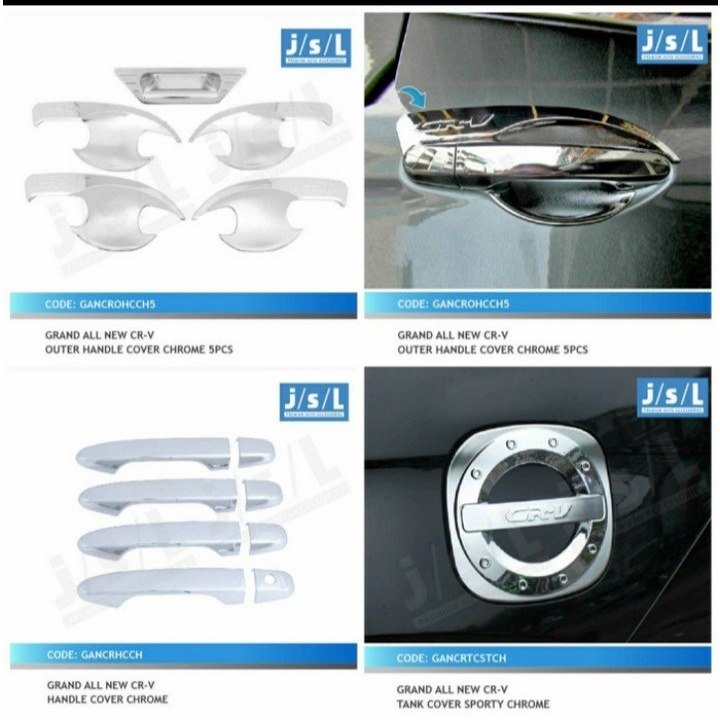 Paket outer handle tank cover CRV 2013-2016 chrome