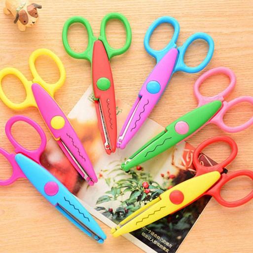 Plastic Lace Handmade Scissors DIY Child Safe Scissors