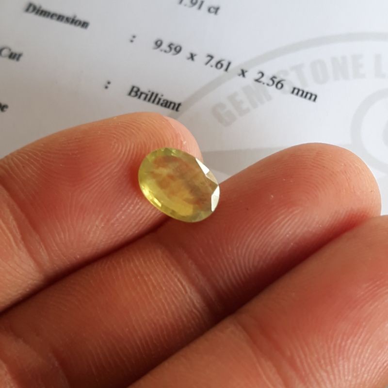 natural yellow safir(yakut)