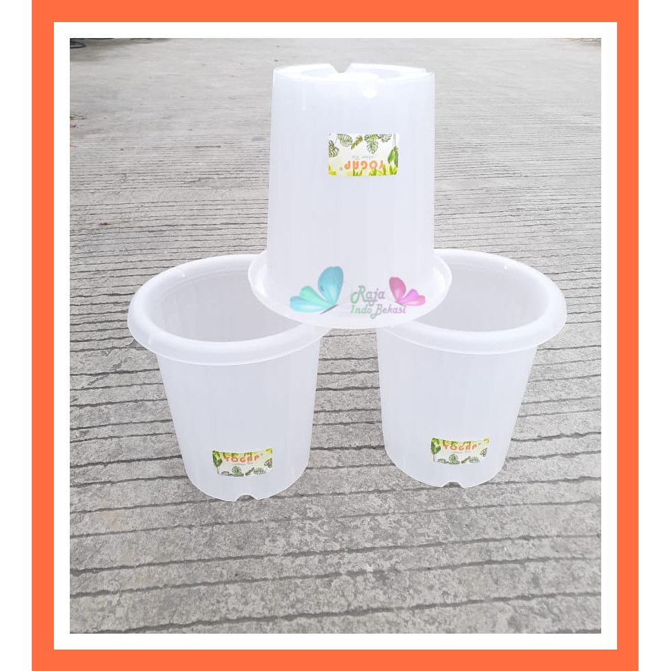 Pot Yogap 13 Putih Bening Transparan Clear Pot Tinggi Tebal Grosir Pot Yogap 10 13 15 17 18 Murah