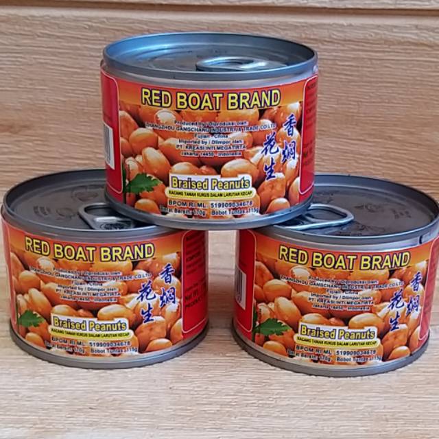 

✔MURAH Kacang Tanah Kaleng Merk Red Boat Brand 170g /Braised Peanuts