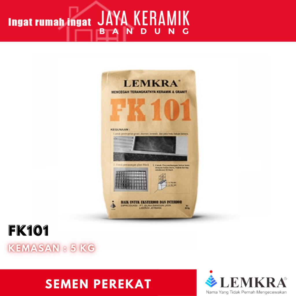 SEMEN LEMKRA | SEMEN PEREKAT KERAMIK DINDING | SEMEN ANTI BOCOR | 5KG